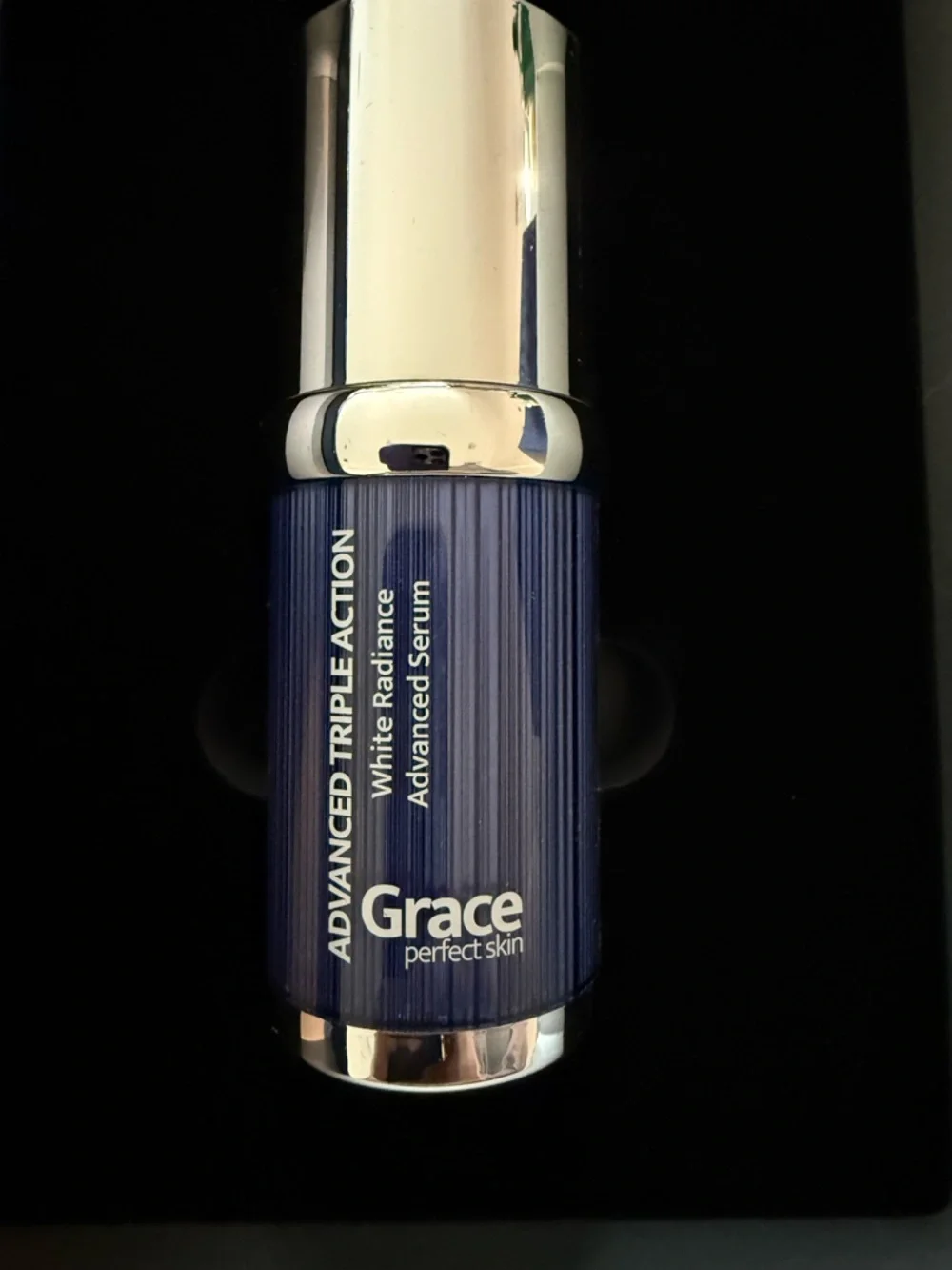 Grace Advanced Triple Action White Radiance Serum - Blue and‎ Silver
